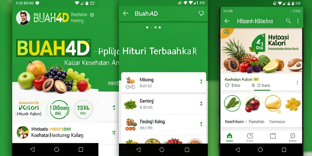 Antarmuka BUAH4D yang intuitif dan mudah digunakan.