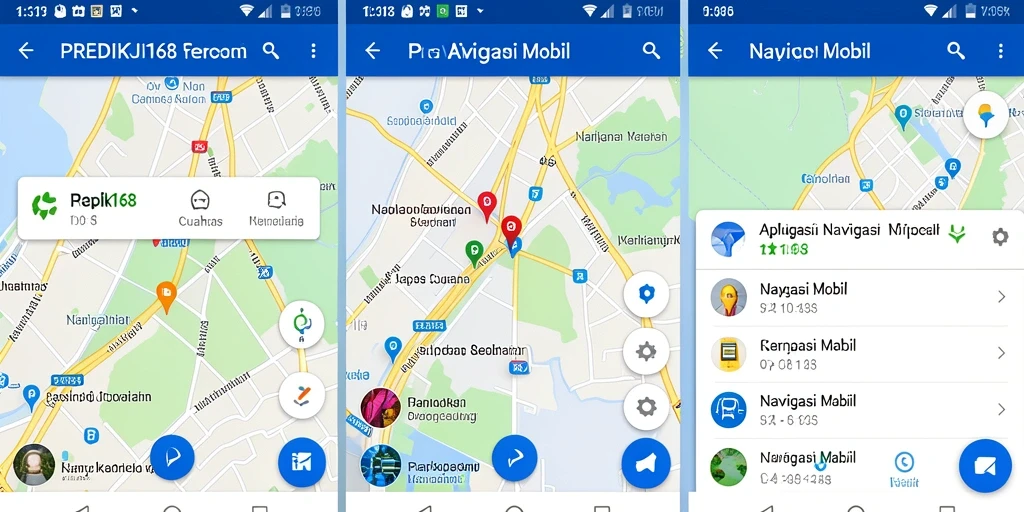 Tampilan antarmuka aplikasi PREDIKSI168 yang memudahkan navigasi mobil.