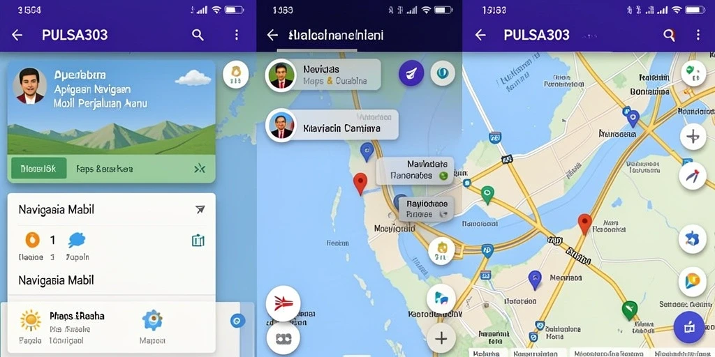 Tampilan utama aplikasi PULSA303 dengan fungsi navigasi yang jelas dan fungsional.