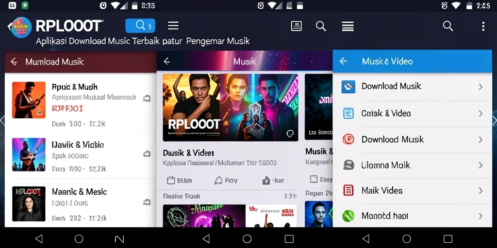 Tampilan antarmuka RPLOOT untuk Download Musik yang menarik dan mudah digunakan.
