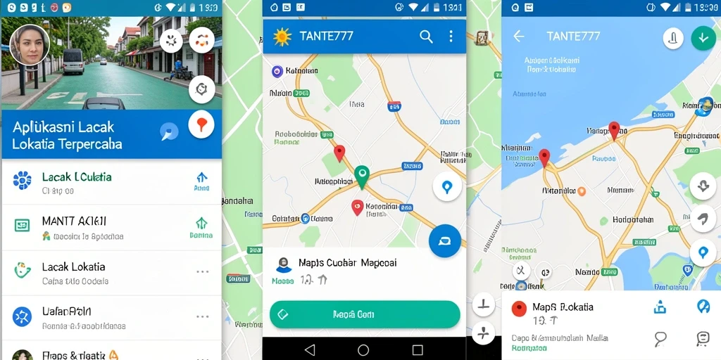 Tampilan antarmuka TANTE777 untuk pelacakan lokasi yang jelas dan intuitif.